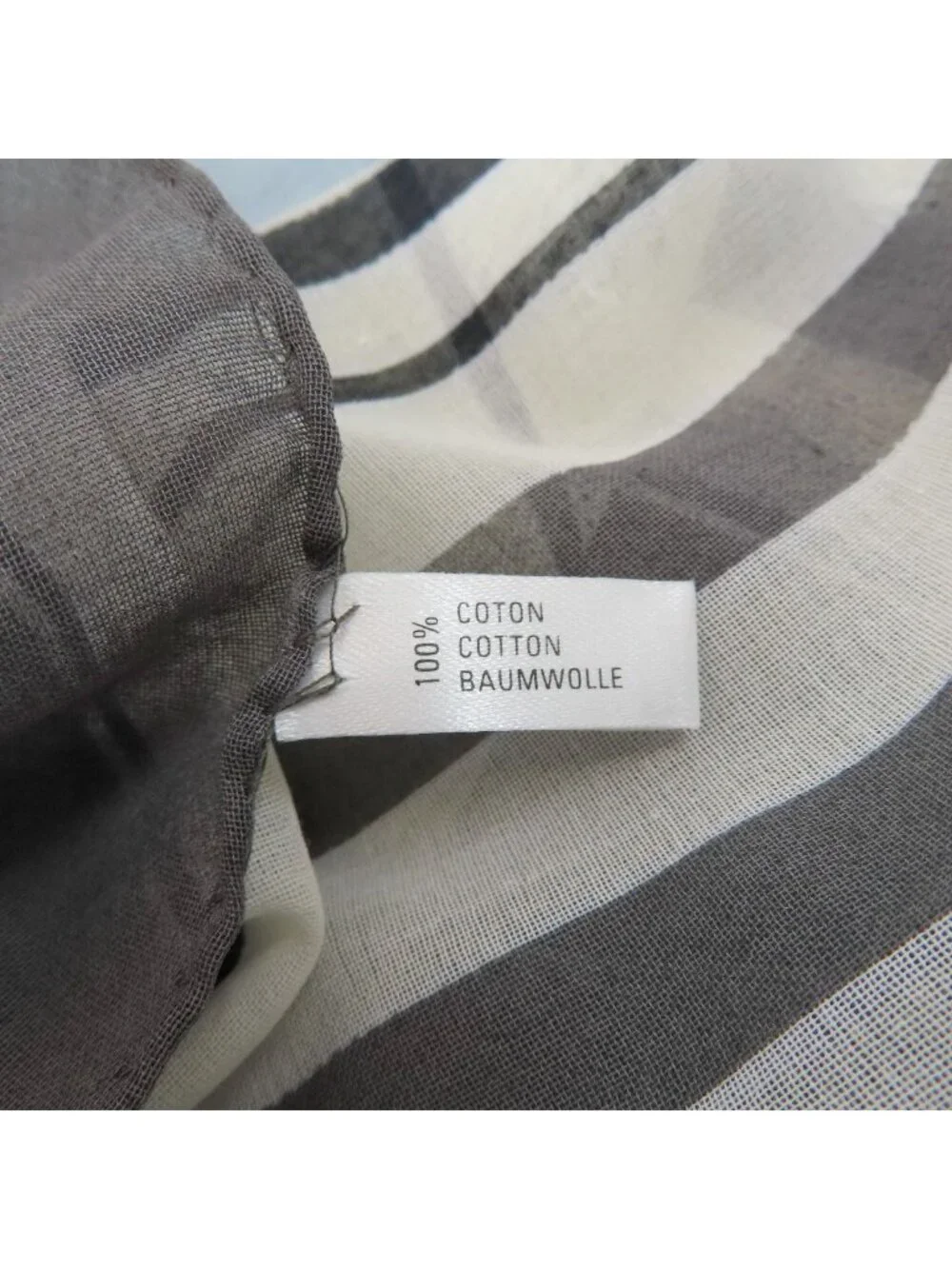 Chanel Large Summer Shawl Cotton Scarf